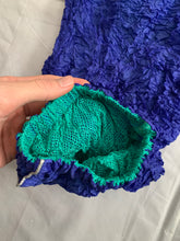 Load image into Gallery viewer, aw1999 Issey Miyake Blue Crinkled Bungee Pants - Size M
