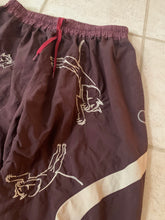 Load image into Gallery viewer, aw2019 Bernhard Willhelm Embroidered Maroon Track Pants - Size M