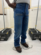 Load image into Gallery viewer, 1980s Marithe Francois Girbaud x Closed Blue Jean Joggers with Zippered Hems - Size S