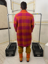 Load image into Gallery viewer, 1980s Armani Plaid Boiled Wool Overcoat - Size M