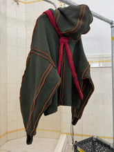 Load image into Gallery viewer, Seeing Red Green Dyed Elephant Trunk Hoodie with Red Token Bag - Size OS