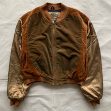 Load image into Gallery viewer, 1990s Armani Painted Corduroy and Velour Bomber - Size XL