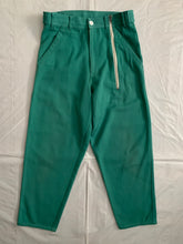 Load image into Gallery viewer, 1990s CDGH+ Wide Teal Workpants with Off Center Zipper Gimmick - Size L