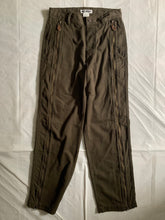 Load image into Gallery viewer, ss2001 Issey Miyake Dark Khaki Front Zipper Trousers - Size S