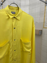 Load image into Gallery viewer, 1980s Marithe Francois Girbaud Silky Yellow Button Down - Size M
