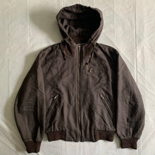 Load image into Gallery viewer, 1990s Katharine Hamnett Ribbed Neck Hooded Work Bomber Jacket - Size L
