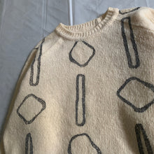 Load image into Gallery viewer, 1990s Armani Painted Beige Wool Sweater - Size M