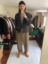 Load image into Gallery viewer, ss1983 Issey Miyake Charcoal Grey Textured Cotton Suit Set - Size L