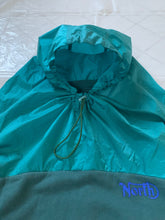 Load image into Gallery viewer, 2000s Final Home Teal Crewneck Sweater with Ripstop Monk Hood - Size M