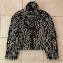 Load image into Gallery viewer, 1990s Dexter Wong Cropped Furry Monster Jacket - Size M
