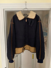 Load image into Gallery viewer, 1990s Armani Quilted B-3 Jacket with Sherpa Lined Collar and Extended Hem - Size XL