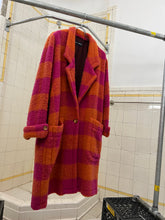 Load image into Gallery viewer, 1980s Armani Plaid Boiled Wool Overcoat - Size M