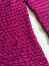 Load image into Gallery viewer, 1990s Yohji Yamamoto Magenta Circular Weave Wool Sweater - Size M
