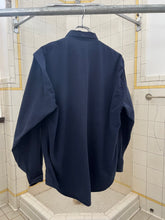 Load image into Gallery viewer, 1980s Marithe Francois Girbaud Navy Military Shirt with Shoulder Gathering Detail - Size S
