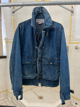 Load image into Gallery viewer, 1980s Marithe Francois Girbaud x Complemets Denim Cargo Jacket with Front Buckle Closures - Size M
