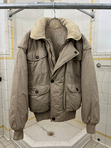 1980s Armani Cropped Bomber with Packable Hood - Size M