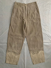Load image into Gallery viewer, 1980s CDGH Linen Trousers with Bleach Dyed Hems - Size S