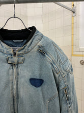 Load image into Gallery viewer, Vintage Padded Denim Moto Jacket - Size XL