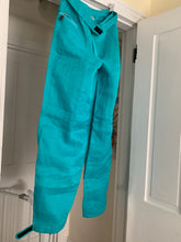 Load image into Gallery viewer, 2000s Armani Teal Linen Technical Trousers with Lampo Zippers - Size M