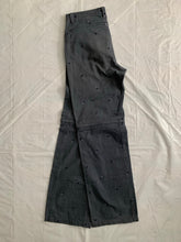 Load image into Gallery viewer, 2000s Lad Musician Gunmetal Modular Zip Offs with Pill Embroidery - Size M