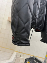 Load image into Gallery viewer, 1990s Armani Quilted Leather Cropped Jacket with Fur Hood - Size S