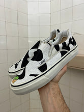 Load image into Gallery viewer, ss2000 Issey Miyake x Takashi Murakami Hand Painted Black and White Slip-ons - Size 9