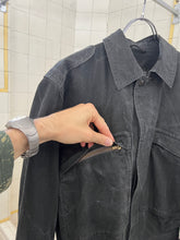 Load image into Gallery viewer, 1980s Armani Cropped Waxed Linen Military Blouson - Size S