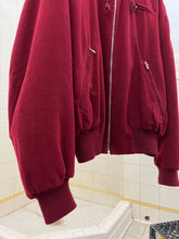Load image into Gallery viewer, 1980s Katharine Hamnett Velour Circle Pattern Hooded Bomber - Size XL