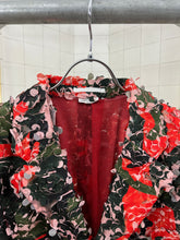 Load image into Gallery viewer, ss2019 Comme des Garcons Homme Plus Red Tulle Embroidered Camouflage Blazer - Size M