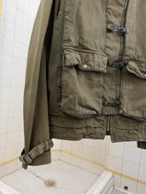 Load image into Gallery viewer, 1980s Marithe Francois Girbaud x Complements Dark Khaki Cargo Jacket with Front Buckle Closures - Size M