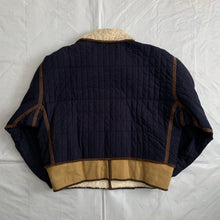 Load image into Gallery viewer, 1990s Armani Quilted B-3 Jacket with Sherpa Lined Collar and Extended Hem - Size XL