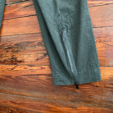 Load image into Gallery viewer, 1990s Armani Olive High Waist Military Trousers with Zipper Hems - Size M