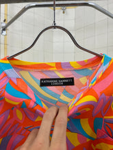 Load image into Gallery viewer, 1980s Katharine Hamnett Festive Print Logo Tee - Size L