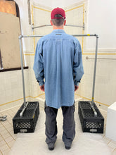 Load image into Gallery viewer, 1980s Katharine Hamnett Light Wash Denim Cargo Shirt - Size L