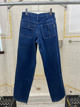 Load image into Gallery viewer, 2000s Samsonite ‘Travel Wear’ Denim with Hem Cuff Snap Detail - Size XS