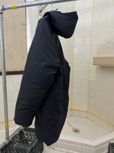 Load image into Gallery viewer, Late 1990s Mandarina Duck Black Hooded Down Parachute Parka - Size L