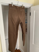 Load image into Gallery viewer, 1980s Katharine Hamnett Brown Cotton Military Trousers with Zipper Hems - Size M