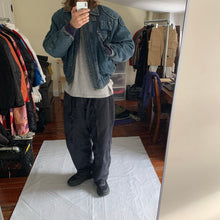 Load image into Gallery viewer, 1980s Katharine Hamnett Denim Cargo Bomber Jacket - Size L