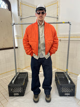 Load image into Gallery viewer, 1990s Armani Orange Quilted Bomber Jacket - Size XL