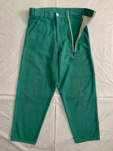 Load image into Gallery viewer, 1990s CDGH+ Wide Teal Workpants with Off Center Zipper Gimmick - Size L