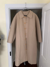 Load image into Gallery viewer, aw1995 Yohji Yamamoto Beige Raw Cut Wool Overcoat - Size OS