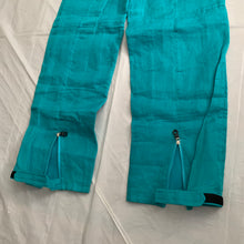Load image into Gallery viewer, 2000s Armani Teal Linen Technical Trousers with Lampo Zippers - Size M