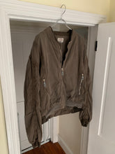 Load image into Gallery viewer, 1990s Armani Faded Brown Oversized Bomber Jacket with Contrast Detailing - Size XXL