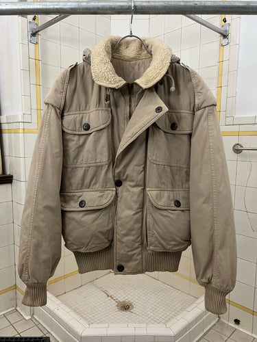 1980s Armani Cropped Bomber with Packable Hood - Size M
