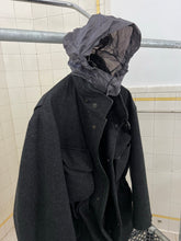 Load image into Gallery viewer, Late 1990s Mandarina Duck Thick Wool M65 Jacket with Grey Nylon Hood - Size L