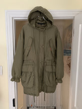 Load image into Gallery viewer, 1990s Katharine Hamnett Khaki Silk Military Parka - Size XL