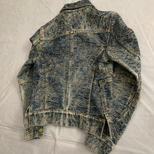 Load image into Gallery viewer, ss2007 Issey Miyake Rose Embossed Paneled Denim Jacket - Size XS