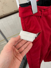 Load image into Gallery viewer, 2000s Armani Red Futuristic Padded Nylon Pants - Size M