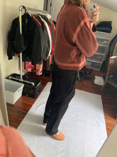 Load image into Gallery viewer, 1990s Armani Object Dyed Bordeaux Blouson with Pink Contrast Pipping - Size XL