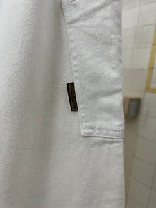 1980s Armani White Twill Flight Pants - Size XS